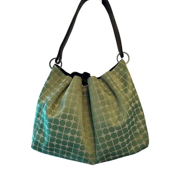 Kate Spade | Vintage Bucket Drawstring Bag Green Dot - Picture 2 of 10